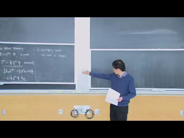 Relativistic Quantum Field Theory I - MIT - Lec 22