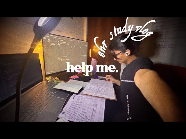 *intense* PLACEMENT PREP, 8hr study vlog👩‍💻📚 | leetcoding, learning a new software