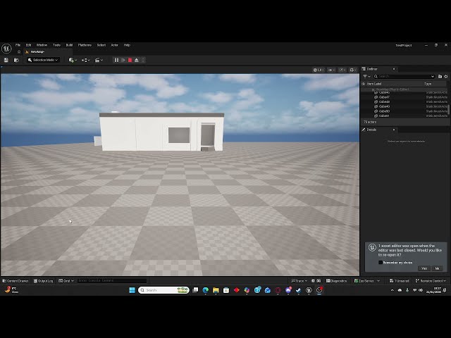 Unreal Engine Small Building Project (Cod inspired)