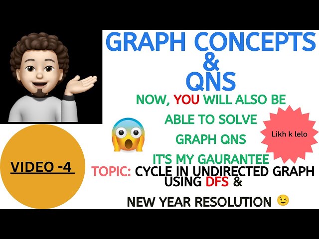 Graph Concepts & Qns - 4 (Miscoroft, Amazon, Flipkart) : Detect Cycle in Undirected Graph using DFS