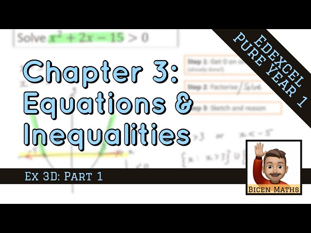 Equations & Inequalities 3 • Set Notation • P1 Ex3D • 🤖