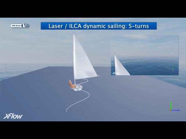Laser (ILCA) S-turn technique when sailing downwind