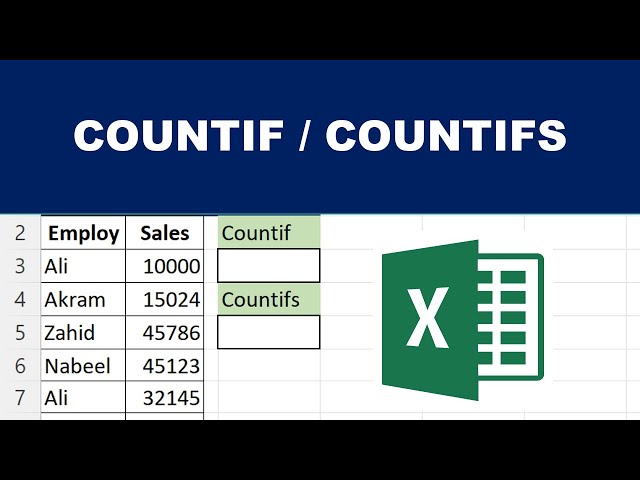 How To Use CountIF And CountIFS Formulas In Microsoft Excel #ExcelTips #ExcelTricks #ExcelTutorial