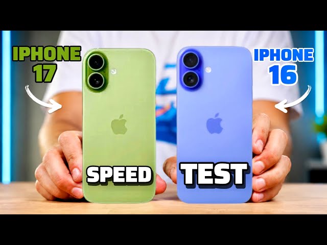 iPhone 17 Vs iPhone 16 Speed Test #video #tech #viral #iphone17 #iphone16 