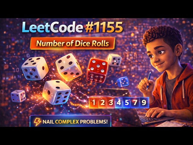👉 LeetCode 1155 🎲 | Recursion 🔁 | Dice Target Sum Explained 🧠 | Telugu 🇮🇳
