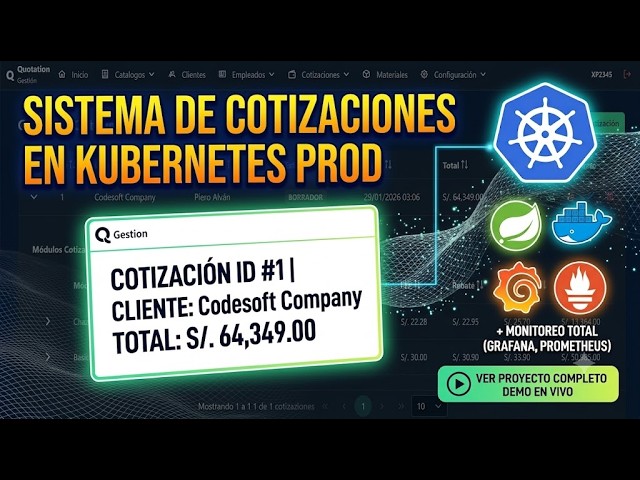 Arquitectura Cloud Native Real: Despliegue y Observabilidad en Kubernetes (Proyecto de Cotizaciones)