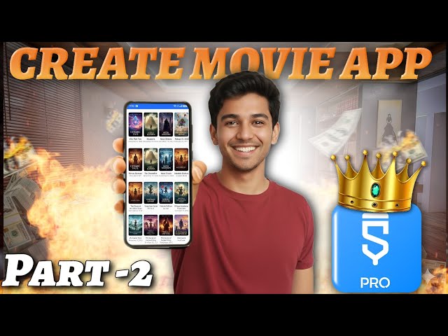  Build Movie App WITHOUT Coding | Sketchware Complete Guide part 2 