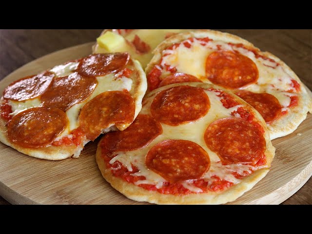 No-oven pan pizza 🍕 EASY AND QUICK! 😱