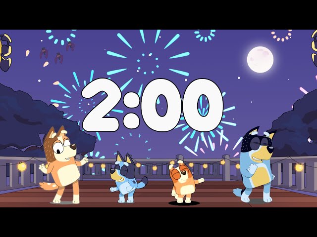 2 Minute Bluey Dance Countdown Timer!