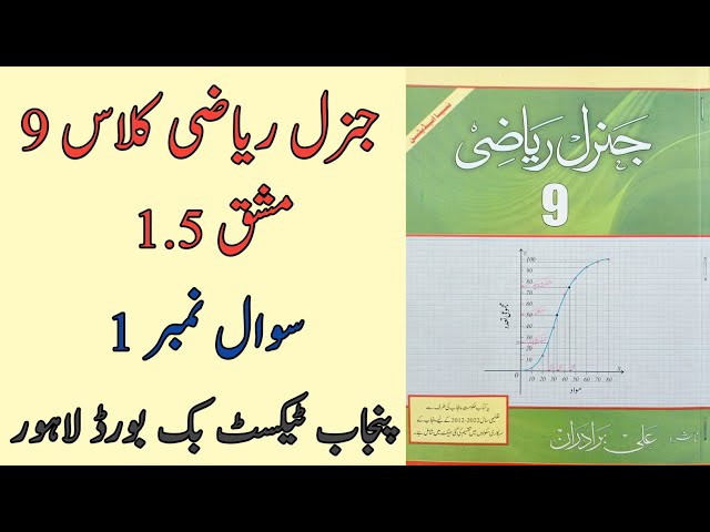 General Math Class 9 Chapter 1 Exercise 1.5 Question 1 | Class 9 Arts Maths Chapter 1 Exercise 1.5