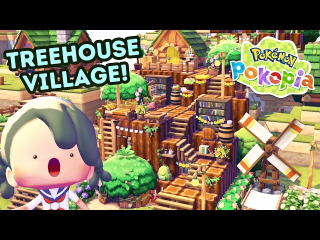 Pokopia Treehouse Village 🌳 5 Pokémon Houses + Hidden Shop!