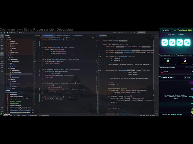 🔴 Live :: Coding my own String Processor Library | Debugging #java  #live #coding