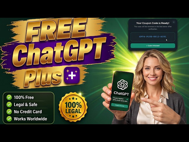 How to Get ChatGPT Plus for FREE (100% Working Promo Code)