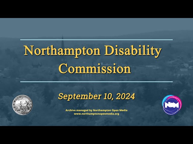 Northampton Disability Commission 9-10-24