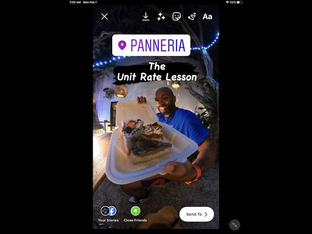 The Unit Rate Math Lesson 6th grade #6thgrademath