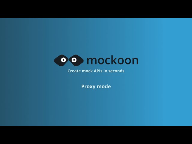 Mockoon - Partial API mock with proxy mode