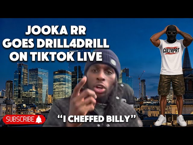 Jooka RR goes DRILL 4 DRILL with his OPPS on TikTok Live 😳 DARK