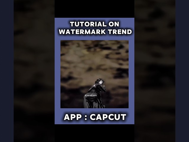 How To Make A Viral Watermark On Capcut | Capcut Watermark Tutorial #capcut #capcuttutorial