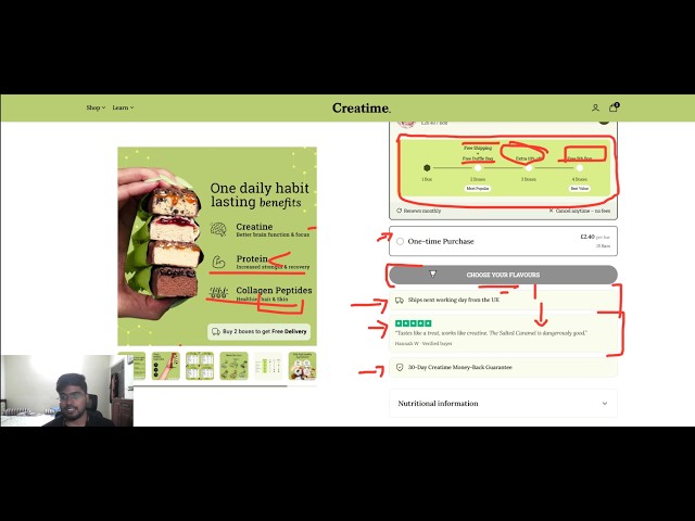 Creatine UX Audit | CRO Strategies | Shopify Converstion Plan 2026