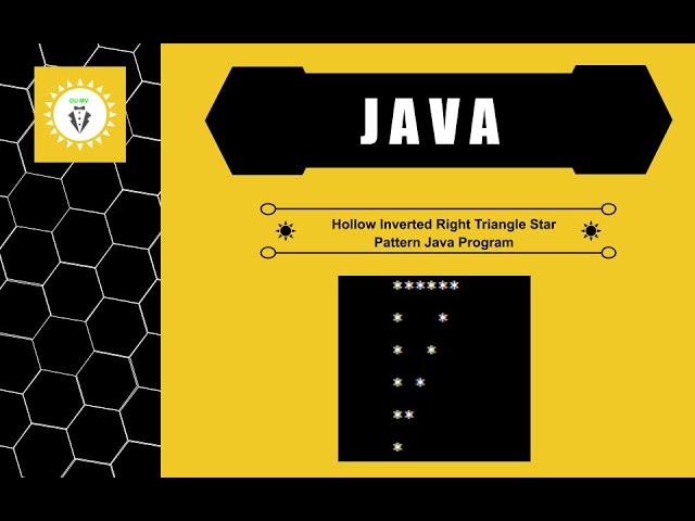 DuMV - Hollow Inverted Right Triangle Star Pattern Java Program – Using Do-While Loop