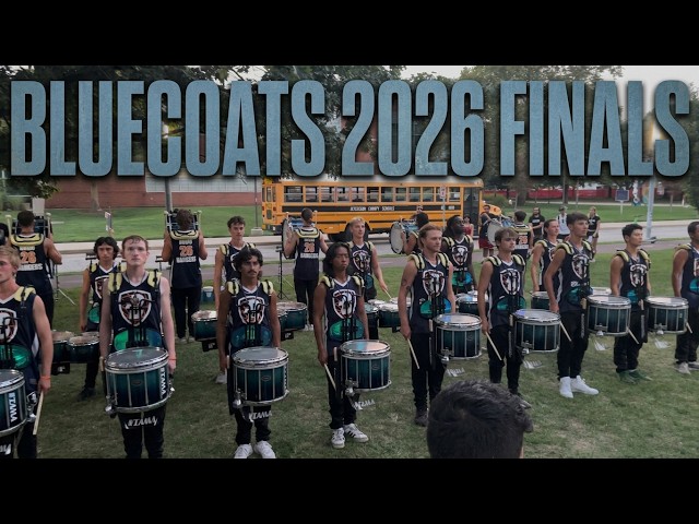 The Bluecoats Drumline 2026 Finals Lot