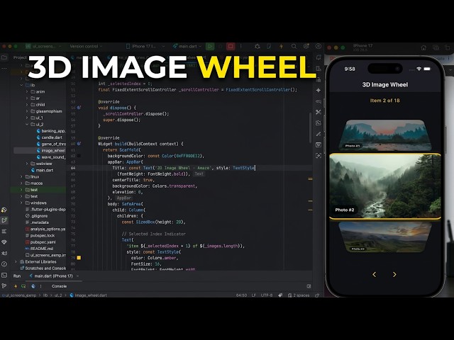 How to make Images as a Wheel in flutter