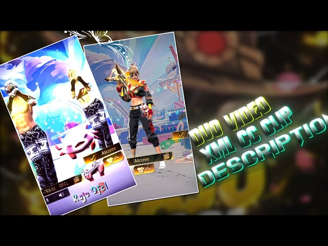 FF DUO TREND | XML + CLIP + CC ❤✨ | NEW TREND 💫💖!| FF EDIT BY @raju_ofcl 