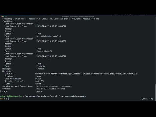 Connecting Node.js Applications to Red Hat OpenShift Streams for Apache Kafka with Service Binding