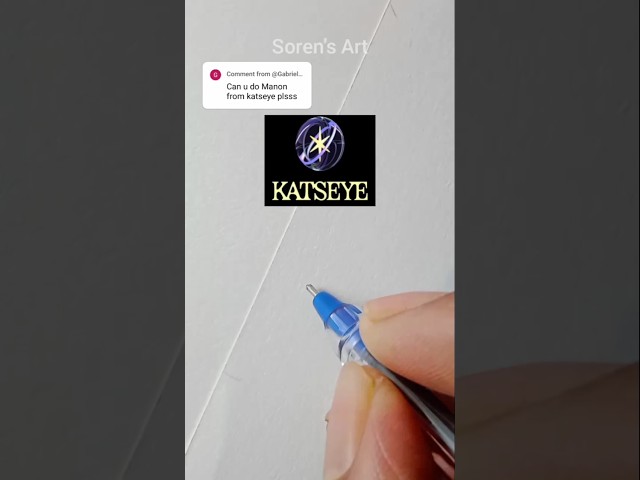 Katseye Manon drawing with her name 3 | Soren's Art #katseye #manon #drawing #sjram