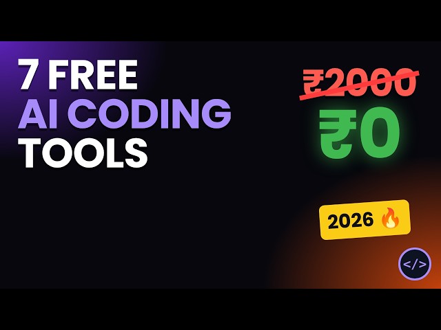 Best FREE AI Coding Tools 2026 | 7 Tools Ranked + Free Stack That Never Runs Out
