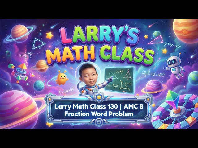 Larry Math Class 130 | AMC 8 Fraction Word Problem