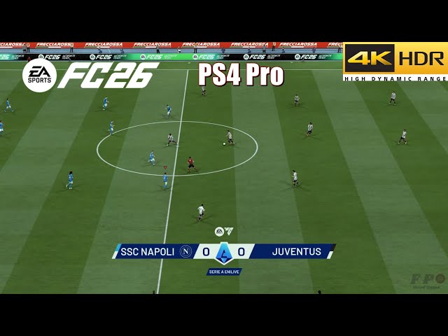 FC 26 PS4 Gameplay Juventus VS Napoli [4K HDR]