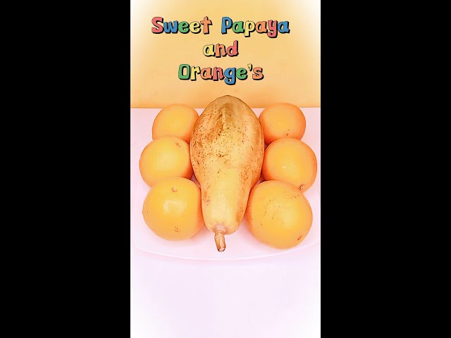 Fresh sweet papaya from our garden