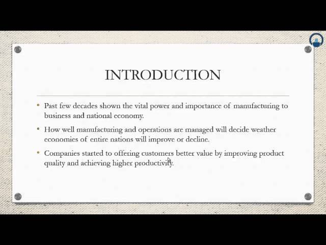 World Class Manufacturing