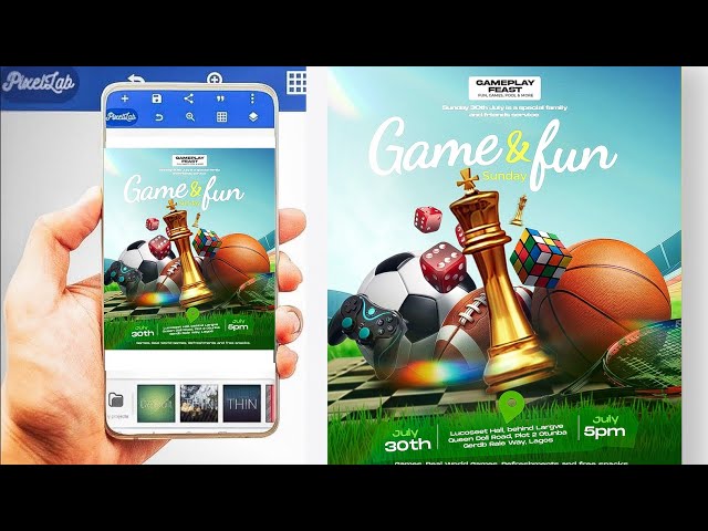 Create a Stunning Social Media Flyer in Pixellab 