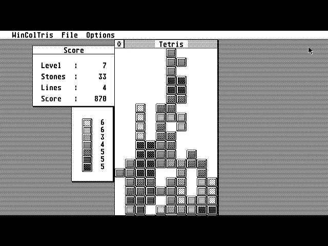 ATARI ST WIN COLTRIS wincoltris v2 2 INCLUDES 2 GAMES TETRIS & COLUMNS By Never Ready Software