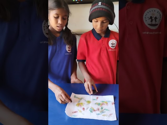 Activity to find out the poles of the magnet using paper clips (Class 6 Science)