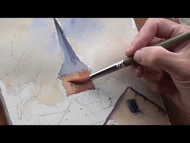 Going outdoors to paint watercolours