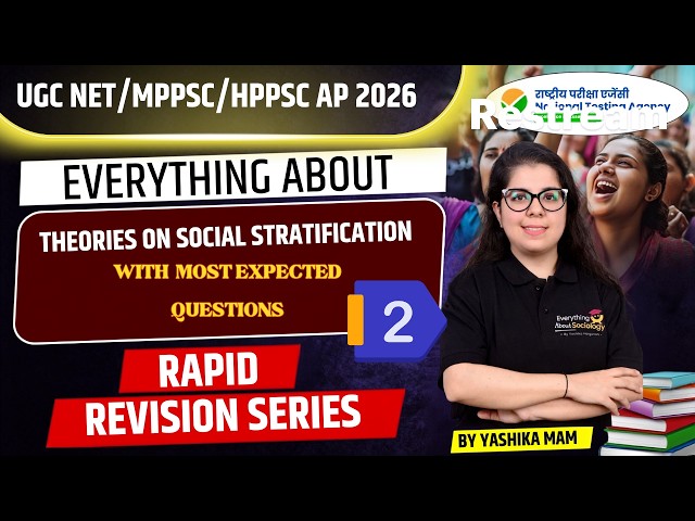 Theories on Social Stratification | UGC NET Sociology | JRF, MPPSC, HPPSC & AP 2026