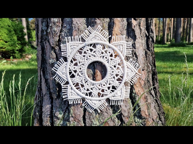 DIY Macrame Sun Mandala NEW Macrame Circle Pattern Tutorial