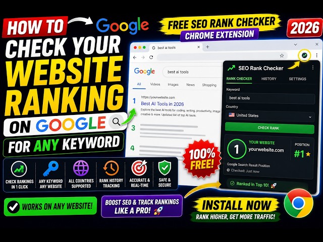 How to Check Your Website Ranking on Google for Any Keyword – FREE SEO Rank Checker Chrome Extension