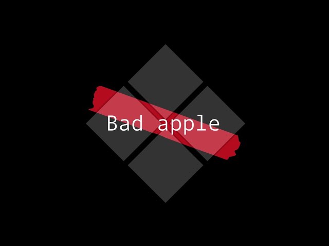 Bad apple lyrics but python coding
