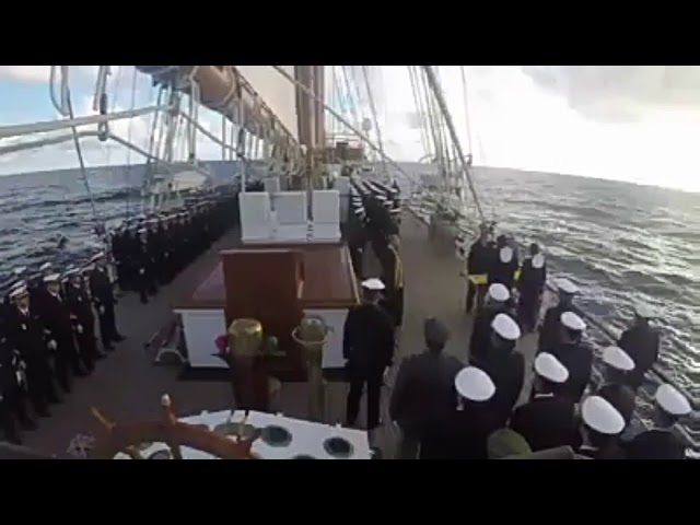 Homenaje Del Buque Sebastian Elcano ; De La Marina Española Al A.R.A San Juan
