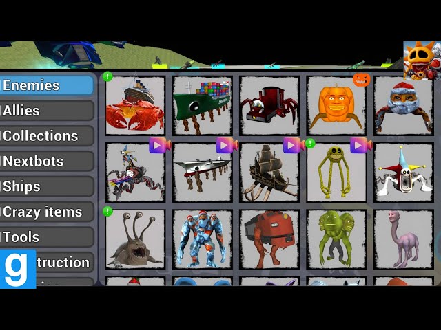 Sandbox in space mod updated new crab titanic sea monster roblox innyume smiley 😱 chasing nextbots 🔥