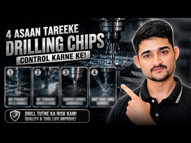 VMC Milling Machine | 4 Easy Ways to Control Drilling Chips | VMC Classes