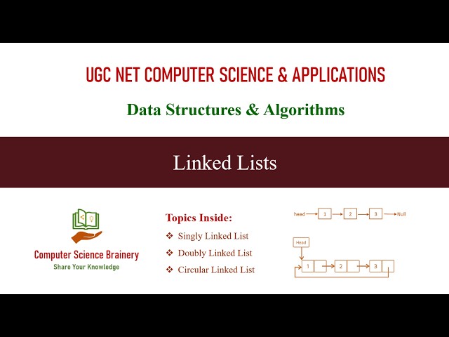 Linked Lists | Data Structures | Unit 7-3 | UGC NET Computer Science | Circular Linked List