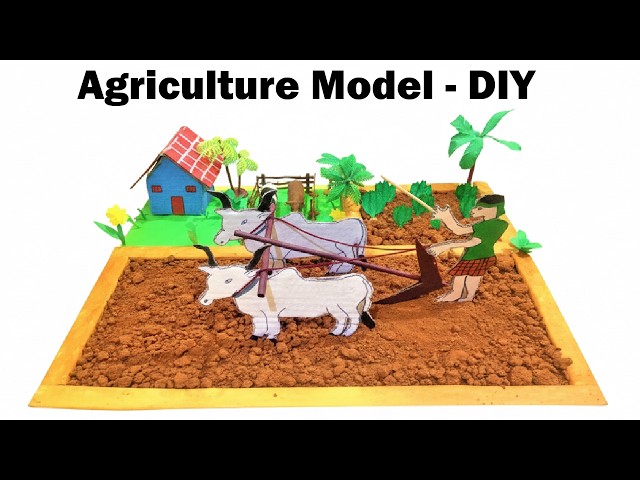 agriculture model making DIY | science project | organic farming | science model | howtofunda