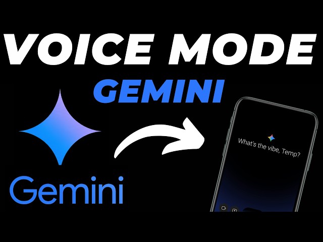 How to Use Voice Mode in Gemini AI Mobile App Tutorial