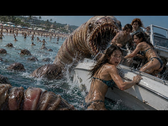 A Brutal Heat Wave Drives Tourists to the Beach—Where Giant Worms Are Waiting to Devour Them
