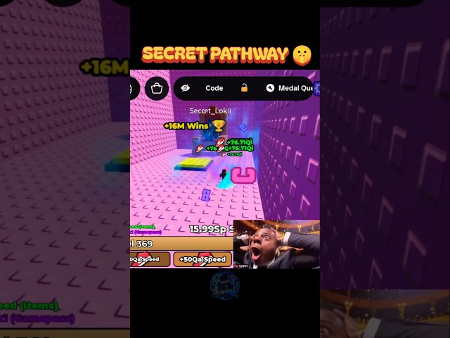 I discovered a SECRET PATHWAY🤯 through SECRET LOKII ROOM🫢 #roblox #robloxshorts